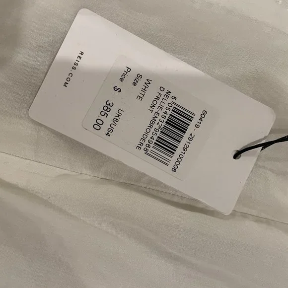 NWT Reiss Nellie Embroidered Front Halterneck Midi Dress - Picture 7 of 7